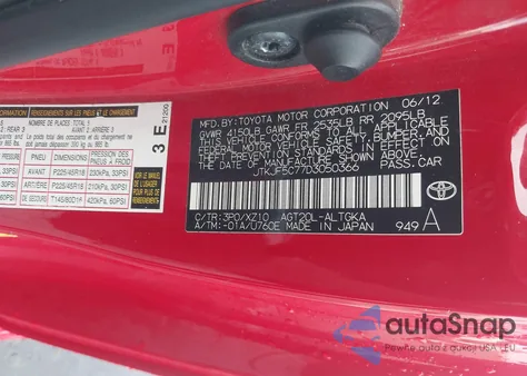 2013 Scion Tc Release Series 8.0 z USA, uszkodzony, nr VIN JTKJF5C77D3050366